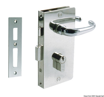 Osculati 38.135.02 - Lock YALE Right Chr.Brass