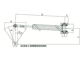 Ultraflex Gotech Hydraulic Inboard Set up to 115HP