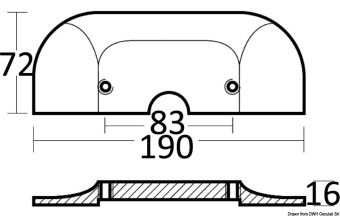 Mercruiser 815933A1/821629A1 Alpha One Sterndrive Magnesium Plate Anode - Osculati 43.435.12