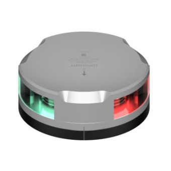 Lopolight 101-005-FB - Tricolor Navigation Light Port-Starboard 112.5° Stern 135° 1 NM Flat Base
