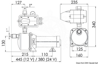 Osculati 16.064.24 - Fresh Water Pump With EPC System 24 V