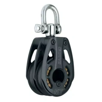 Harken 3217 - 57mm Black Magic 2-Sheave Block With Swivel