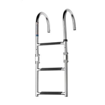 Vetus SLFB3A - Folding Ladder, Stainless Steel (AISI 316), 3 Steps, Height 685 mm