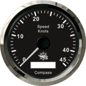 Osculati 27.780.03 - Speedometer With GPS Compass Black/Glossy