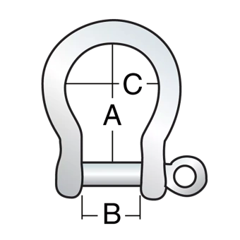 Harken 2117 - 8mm Bow Shackle
