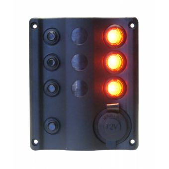 A.A.A. Circuit Panel 3 Switches With Cigarette Lighter