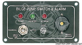 Osculati 16.605.00 - Panel Switch For Electric Bilge Pumps