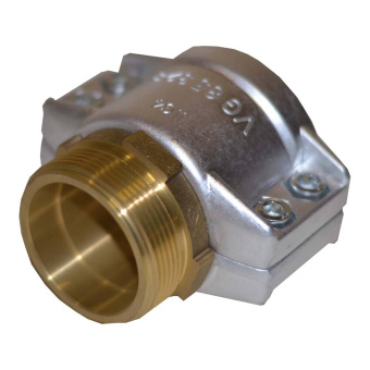 Hose Jacket Clamps Connection + Hose Coupling VC75 3" External Thread X 2.1/2"