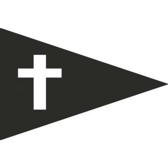 Catholic Mourning Boat Flag & Pennant