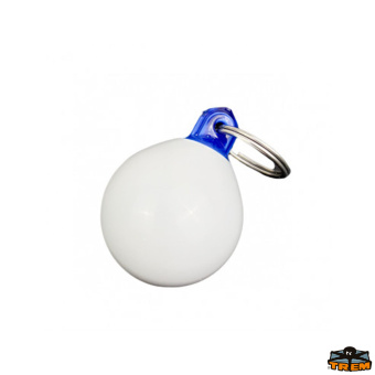 Trem D3174080 - Majoni Fender Shape Floating Key Holder White Colour Pear Shape