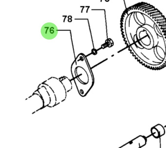 Bukh 000E4922 - Thrust Bearing for DV36 and DV48 Rear End Rotating Weight and Fuel Lift Pump