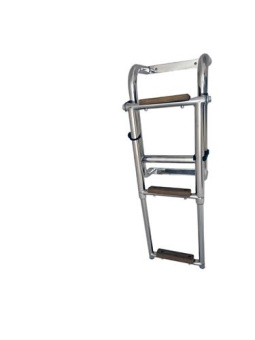 Hollex Foldable Swimming Ladder AISI316 3 Steps Teak