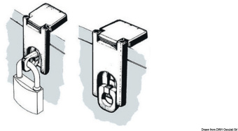 Osculati 38.982.00 - Hasp & Staple