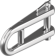 Belship 722565 - Forged Polished Stainless Steel AISI 316 Key Pin D-Shackle With Bar 5mm (10 pcs)