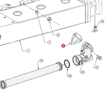 Northern Lights R505480 - GASKET, WATER PORT