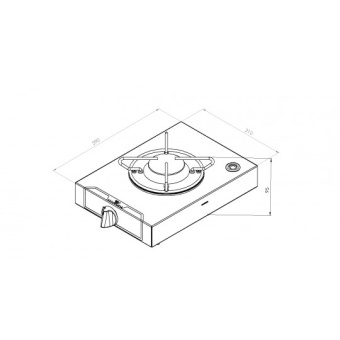 NavyLoad Countertop Cooker 1 Burner