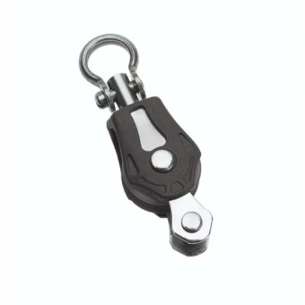Barton N10131 – Single Swivel Block with Becket Size 0 20mm, Ball Bearing, Ø20mm Sheave, Max Rope 6mm