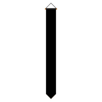 Black Mourning Boat Streamer 1730x180 mm