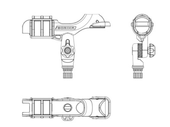 Borika Ht213 - Black Rod Holder
