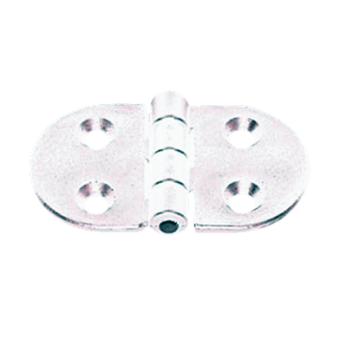 Nuova Rade 43679 - Polyamide Plastic Hinge, Round White, 70x40mm, 270°