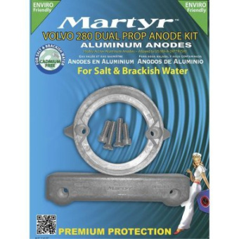 Martyr Aluminium Anode Kit For Volvo 280 Dual Prop