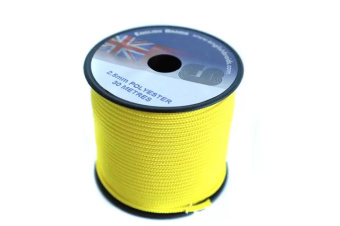 English Braids 22250030980 Trim Line 2.5 mm Yellow 30 m