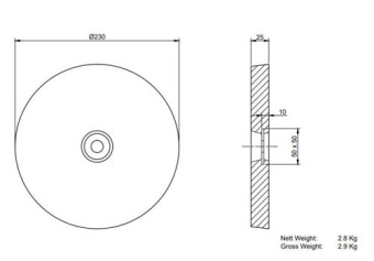 MME Hull/Rudder Anode Aluminium MME28AB