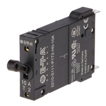 ETA Single Pole Toggle Circuit Breaker - 20A - 2210 Serie