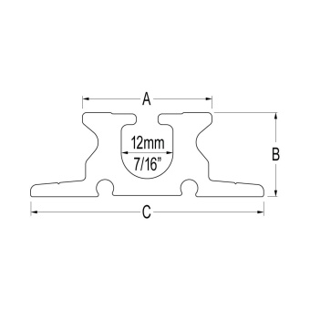 Ronstan RC1302-2.0 Series 30 Luff Groove Mast Track, 2m