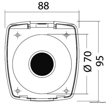 Osculati 15.900.10 - New Edge Shower Enclosure + Door Cros Outlet 88x95