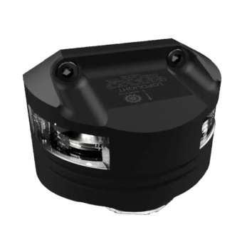 Lopolight 301-011DLX 15M - Navigation Light 5NM 225° White, Masthead+6W Decklight, Silver Anodized