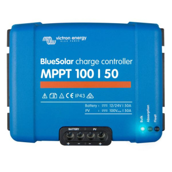 Victron Energy SCC020050200 BlueSolar MPPT 100/50 Solar Charge Controller