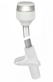 Hella Marine 2LT 980 960-451 - 2 NM NaviLED 360 All Round White Plug-in Pole Navigation Lamp 9-33V 54inch / 1380mm - White Base