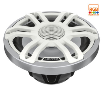 Hertz HMX 6.5 S-LD-SW - 6.5" Marine Sport High Performance Coax Speakers White RGB LED (2 pcs.)
