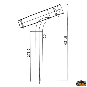 Trem M2642278 - Pipe-Mounted Rod Holders Height 278 mm