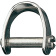 Ronstan RF806S Wide Shackle, 3/16" Slotted Pin