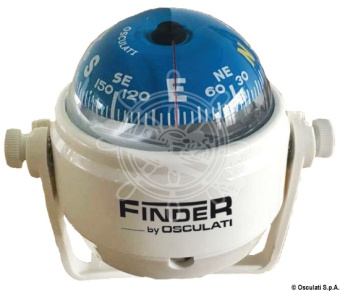 Osculati 25.170.02 - Finder Compass 2" With Bracket White/Blue