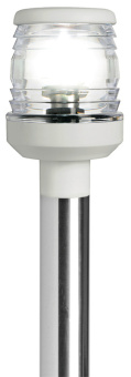 Osculati 11.130.02 - Stainless Steel Folding Light Pole White Plastic Light 60 cm