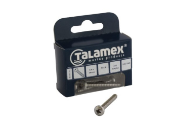 Talamex Stainless Steel AISI 304 Plate Screw Cylinder Phillips Head DIN 7981 2,9 x 19 (96 pcs)