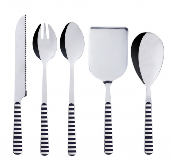 Marine Business Navy Kitchen Cutlery (5 pcs.)