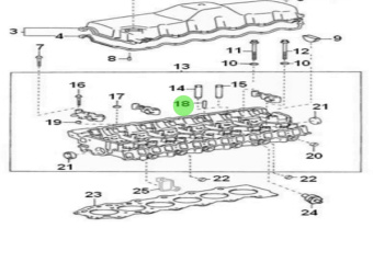 Nanni Diesel 970312534 - Straight Dowel Pin for Cylinder Head