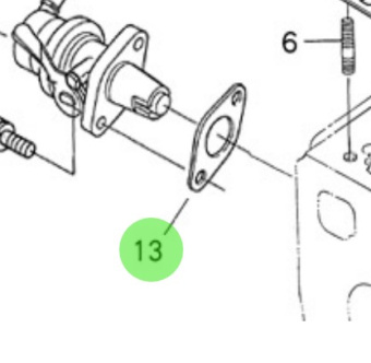 Nanni Diesel 970492512 - Fuel Pump Gasket for HE and N4 Engines