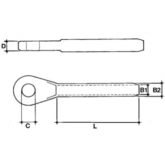 Mavi.Mare Swage Eye Terminal For Cable Ø 4 mm
