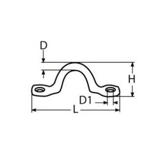 Euromarine A2 Eye Strap Ø5 X 50mm