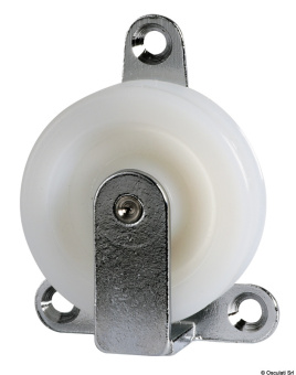 Osculati Boat Cable Steering Sheaves (50 mm Nylon Pulley, Brass Body)