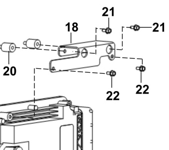 Bukh 00700-BS115 - Upper ECU Damper Bracket for S270J Engines