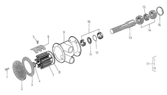 Nanni Diesel 970307475 - REPAIR KIT for 4.220HE/4.220HE/5.280HE/5.280HE