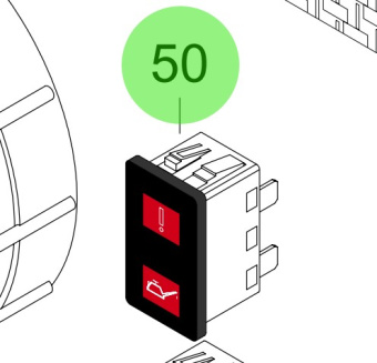 Steyr Z002196-0 - Warning LED for Check Engine and Oil Pressure Monitoring on Steyr Engines