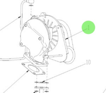 Nanni Diesel 970314974 - Turbocharger for N4.85 and N4.100 Engines