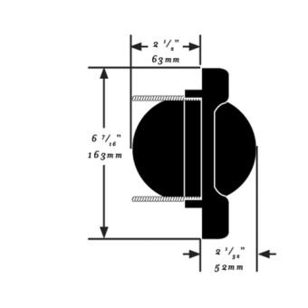 Ritchie Compass Model 'Venture SR-2', 12v, Bulkhead Mount, Dial Ø93,5mm/5° Black, With Clinometer